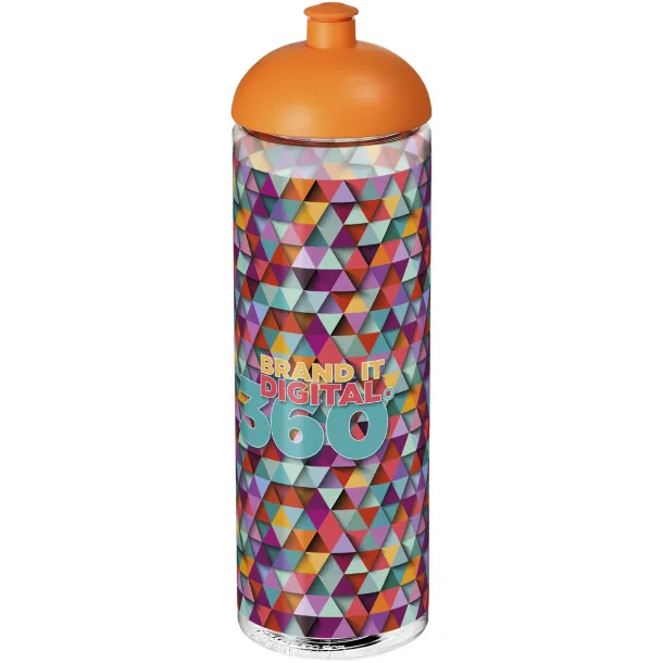 H2O Vibe 850 ml dome lid sport bottle White Orange