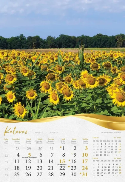  "MOJA ZLATNA SLAVONIJA i BARANJA"  color calendar Color