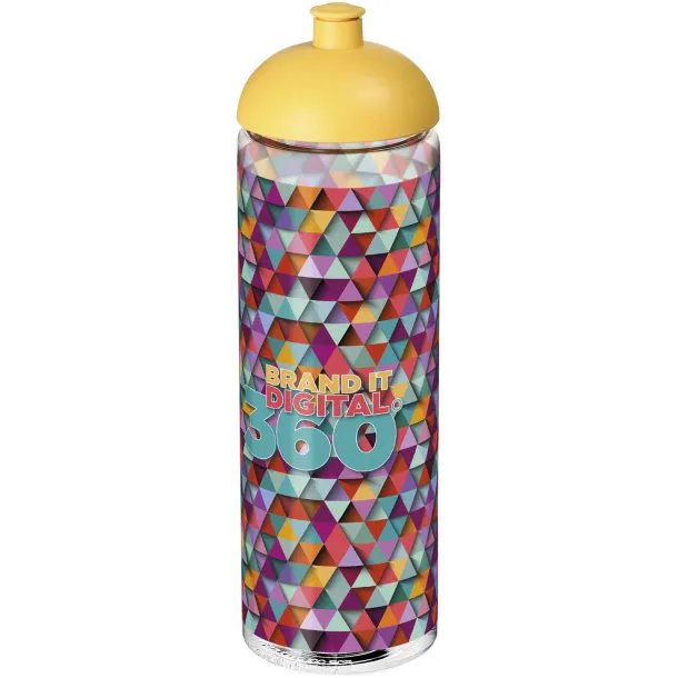 H2O Vibe 850 ml dome lid sport bottle White Yellow