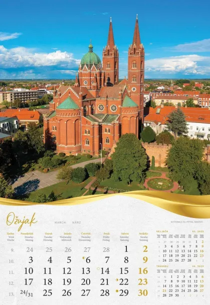  "MOJA ZLATNA SLAVONIJA i BARANJA"  color calendar Color