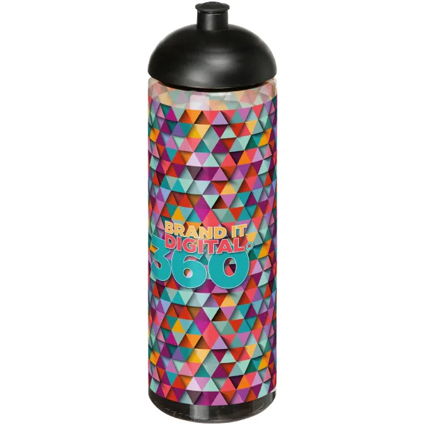 H2O Vibe 850 ml dome lid sport bottle Charcoal Solid black