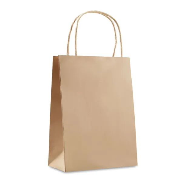 PAPER SMALL Gift paper bag small size Beige