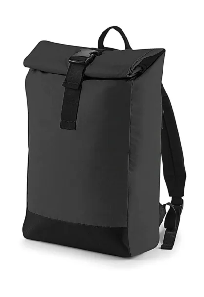  Reflective Roll-Top Backpack - Bagbase Black Reflective