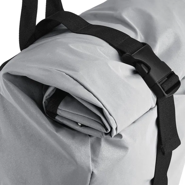  Reflective Roll-Top Backpack - Bagbase