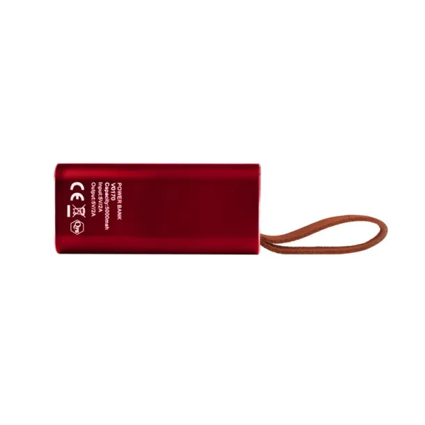  Power bank 5000 mAh with hanger red