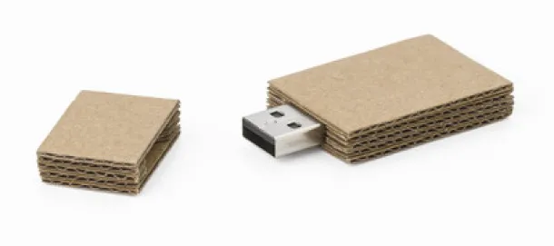  Cardboard USB memory stick 16 GB brown