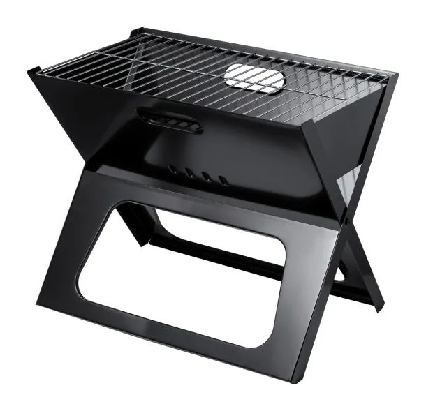 Hermut foldable BBQ grill Black