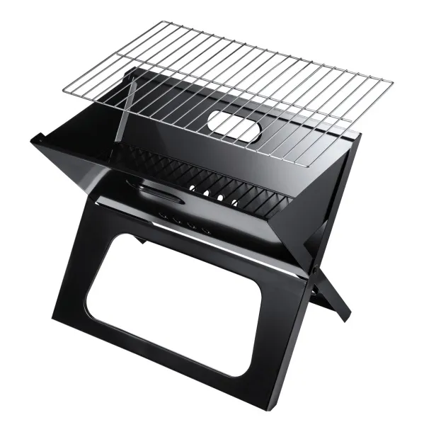 Hermut foldable BBQ grill Black