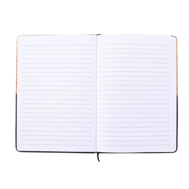 GIRONA A5 notebook with lined pages, 80 pages Black