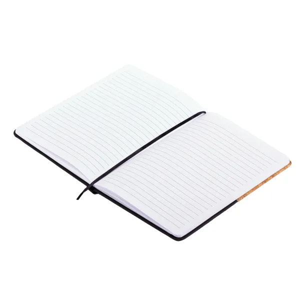 GIRONA A5 notebook with lined pages, 80 pages Black