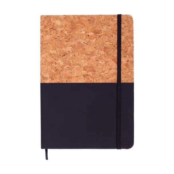 GIRONA A5 notebook with lined pages, 80 pages Black