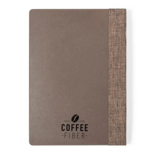  Coffee fibre notebook approx. A5 brown