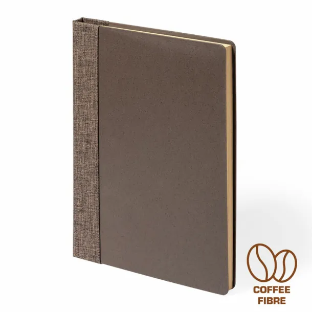  Coffee fibre notebook approx. A5 brown