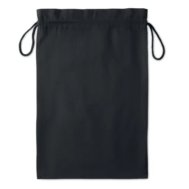 TASKE LARGE Large Cotton draw cord bag Black