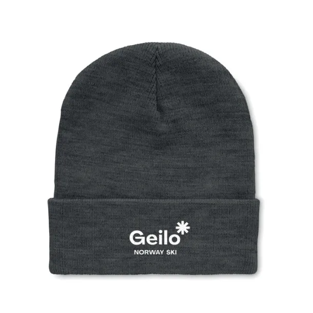 POLO RPET Beanie in RPET with cuff White White