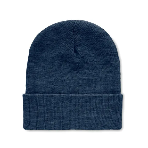 POLO RPET Beanie in RPET with cuff Blue