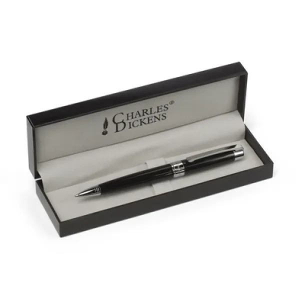  Charles Dickens® ball pen in case Crna