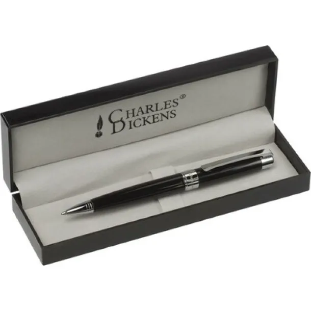  Charles Dickens® ball pen in case Crna