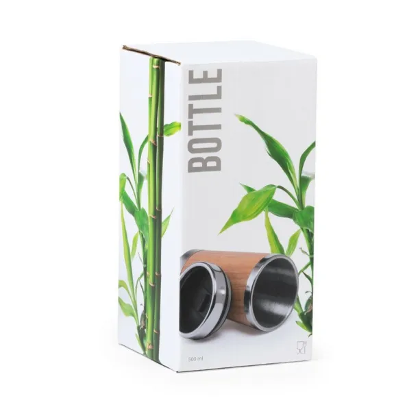  Bamboo travel mug 500 ml brown