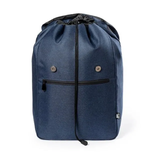  RPET 15" laptop and 10" tablet backpack navy blue