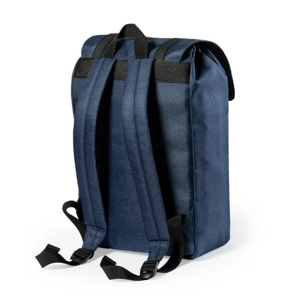  RPET 15" laptop and 10" tablet backpack navy blue