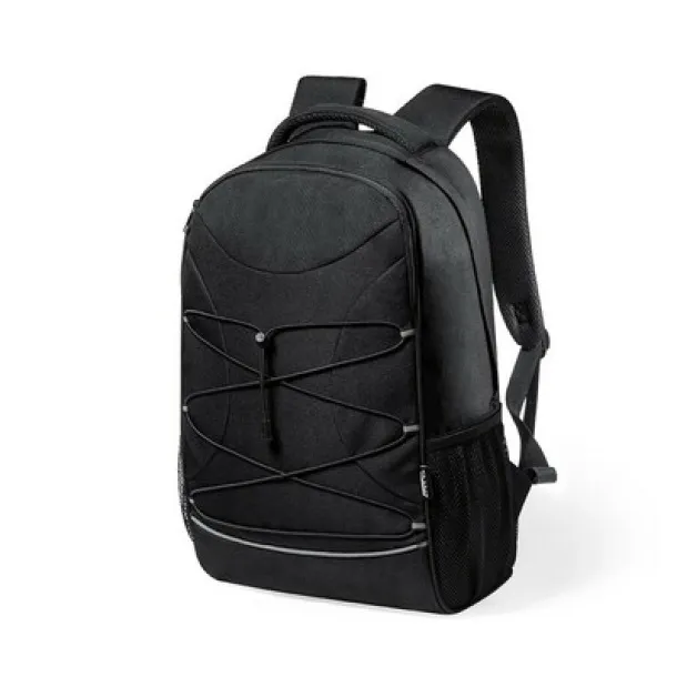  RPET 15" laptop and 12" tablet backpack black