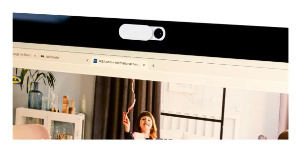 Wibix blokator web kamere s antibakterijskim svojstvima Bijela