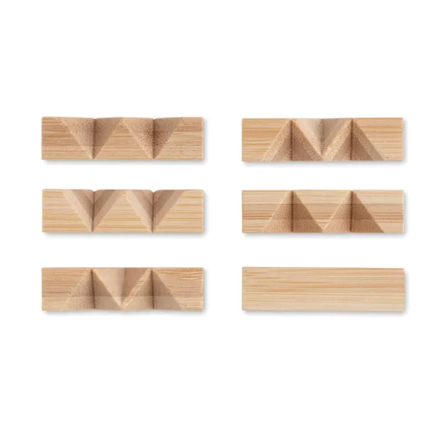 CUBENATS Bamboo brain teaser star shape Wood