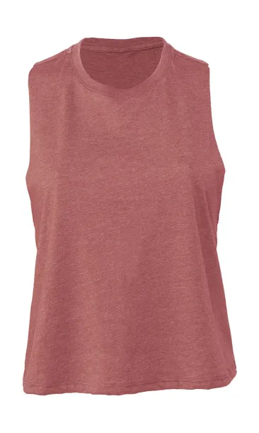  Women's Racerback Cropped Tank - Bella+Canvas Heather Mauve