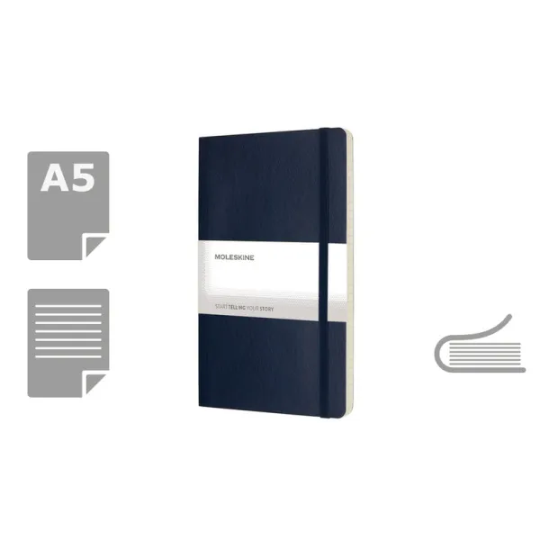  MOLESKINE notes, cca A5 dark blue