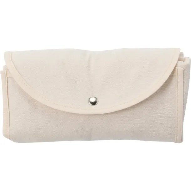  Cotton foldable shopping bag beige