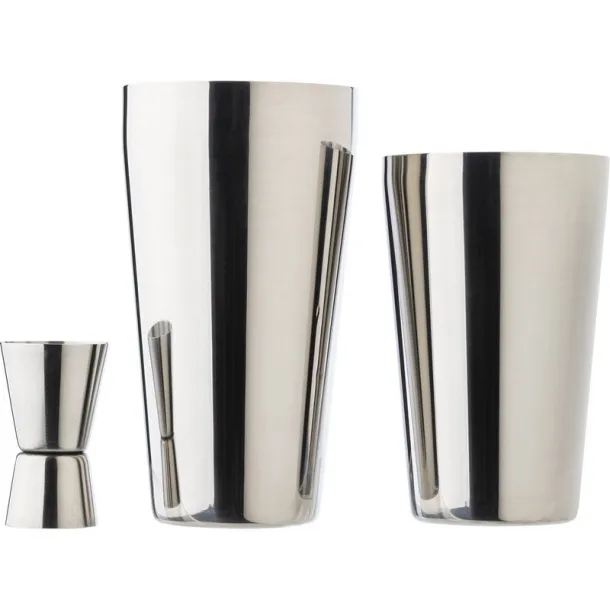  Cocktail set, shaker, 4 pcs Srebrna