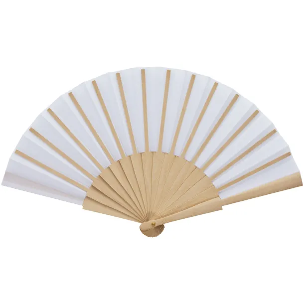 Manuela hand fan - Unbranded White