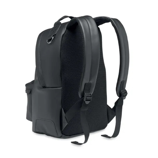 BAI BACKPACK Laptop 15" mekani PU ruksak Crna