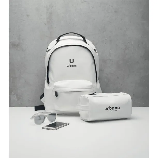 BAI BACKPACK Laptop 15" soft PU backpack White