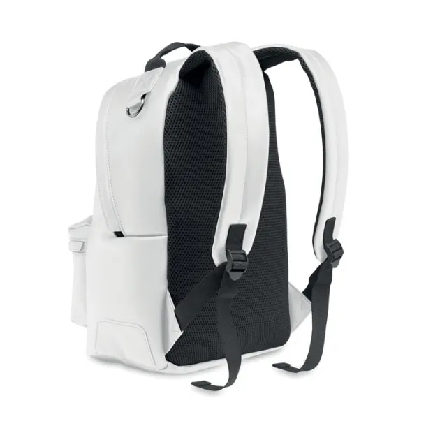 BAI BACKPACK Laptop 15" mekani PU ruksak Bijela