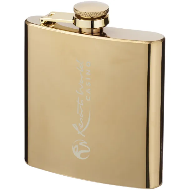 Elixer 175 ml gold hip flask - Bullet Gold