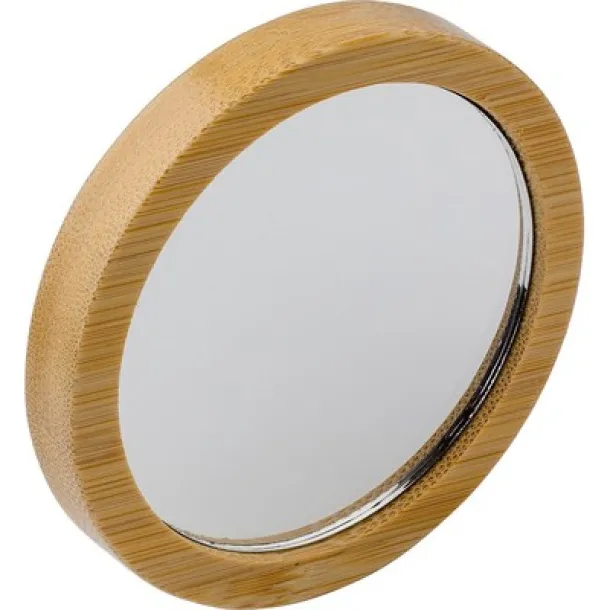  Bamboo pocket mirror brown