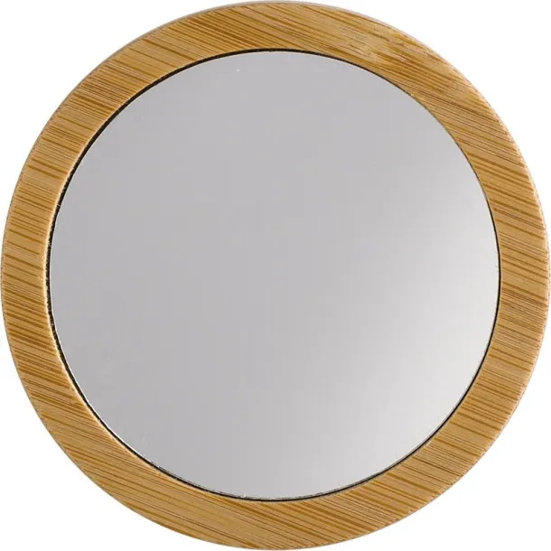  Bamboo pocket mirror brown