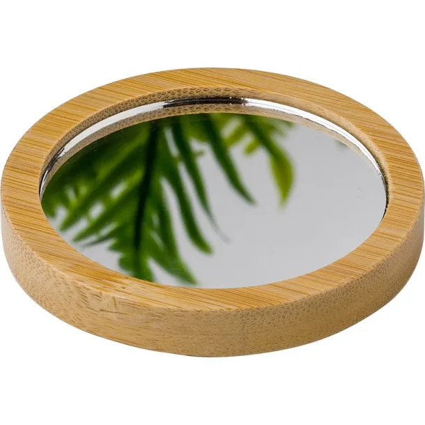  Bamboo pocket mirror brown