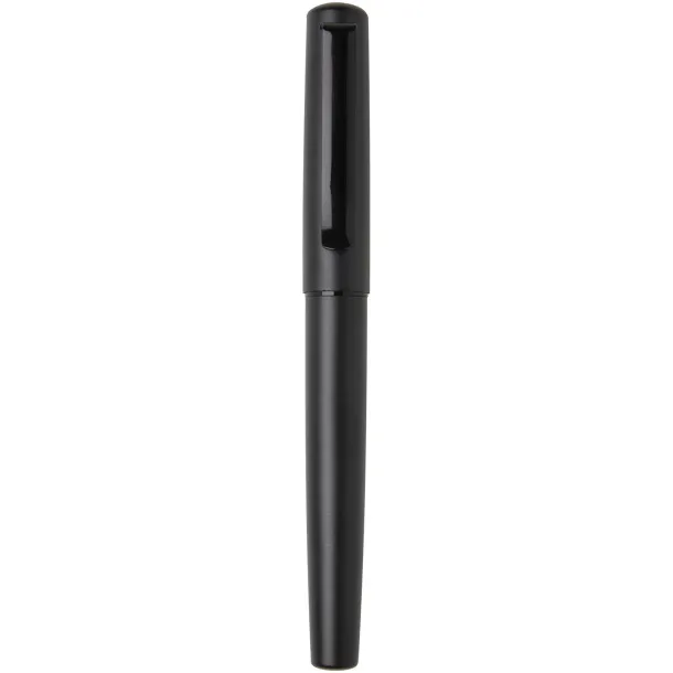 Lucetta recycled aluminium fountain pen - Luxe Solid black