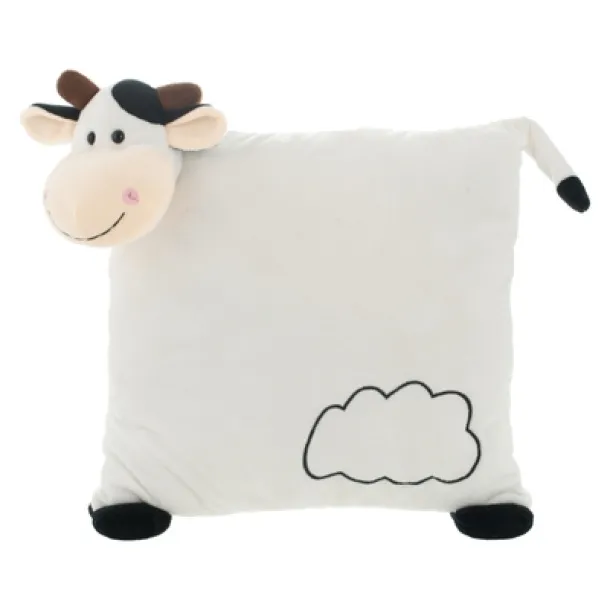 Mila Plush cow, pillow black white