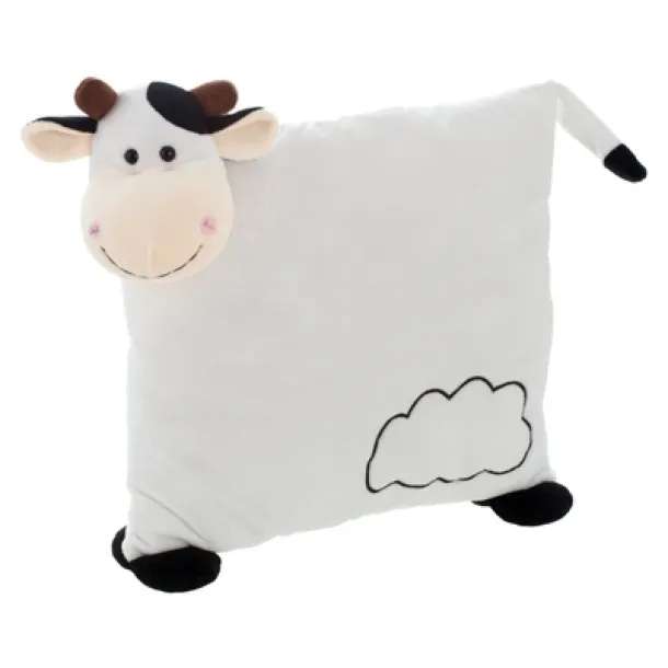 Mila Plush cow, pillow black white