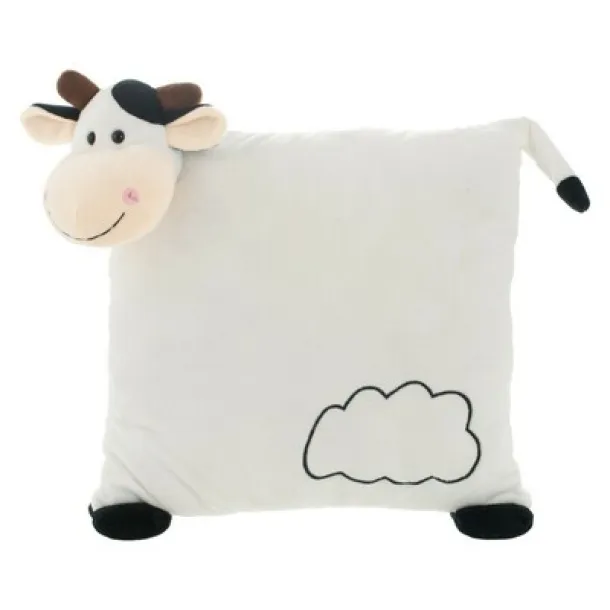 Mila Plush cow, pillow Crna Bijela