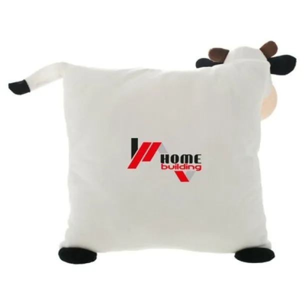 Mila Plush cow, pillow black white