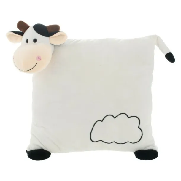 Mila Plush cow, pillow Crna Bijela
