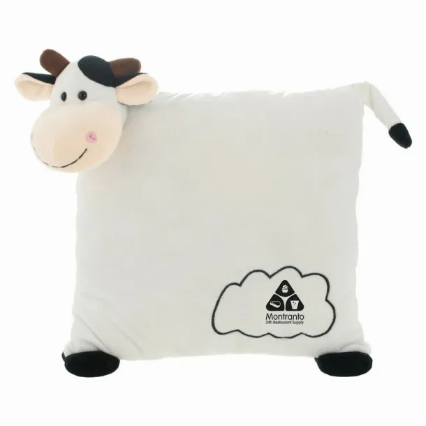 Mila Plush cow, pillow Crna Bijela