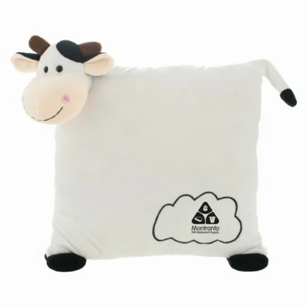 Mila Plush cow, pillow Crna Bijela