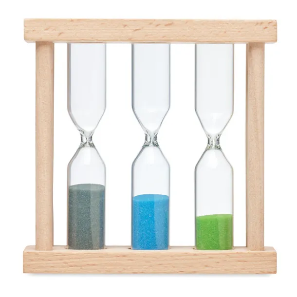 EI Set of 3 wooden sand timer Wood