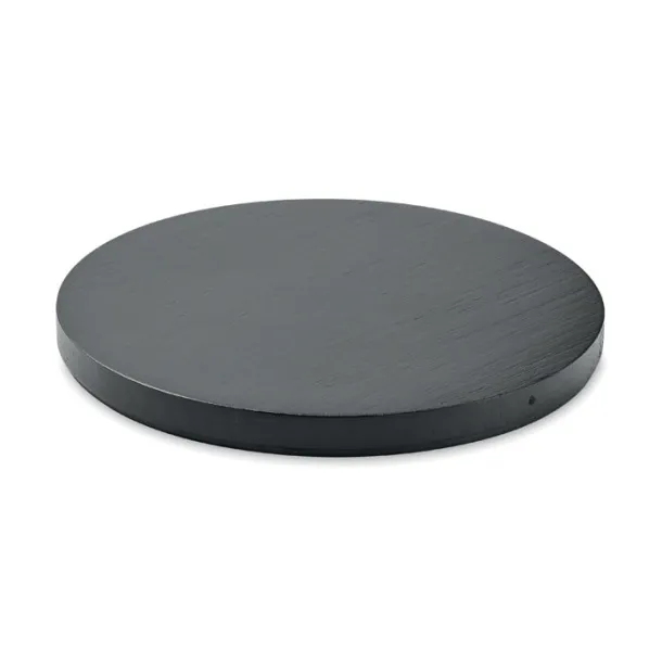 RUNDO Round wireless charger bamboo Black